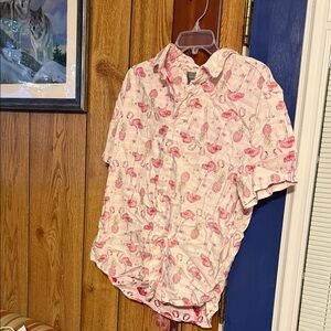 Flamingo Print Men's Shirt